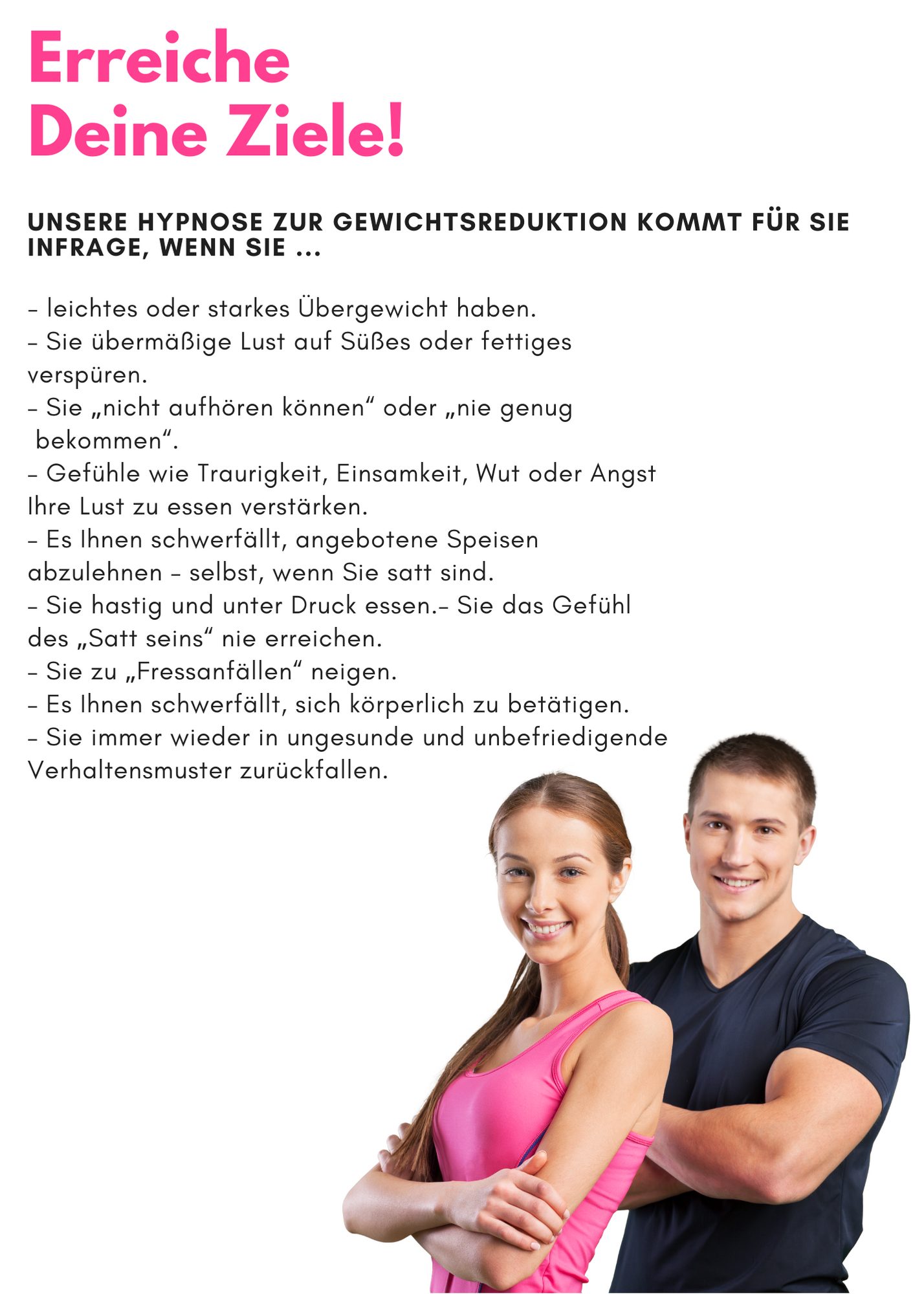 Gewichtsreduktion mit Hypnose 2 - Hypnose Bamberg - Hypnosetherapie Bamberg
